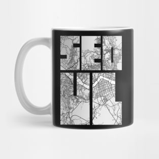 Seoul, South Korea City Map Typography - Light Mug